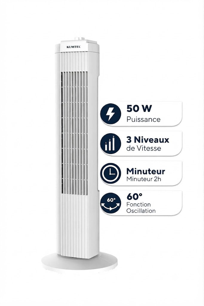 KUMTEL - Ventilateur Colonne KTF-258W – Ultimate Cooling