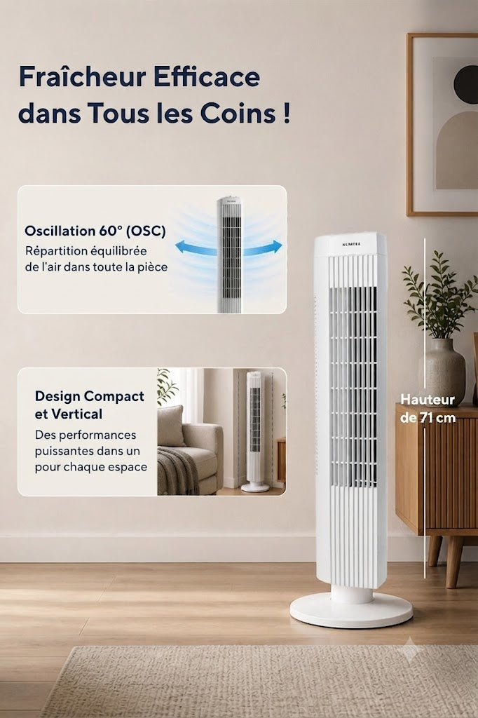 KUMTEL - Ventilateur Colonne KTF-258W – Ultimate Cooling
