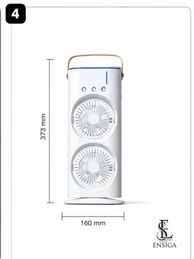 KUMTEL Wiederaufladbarer Kühlventilator mit Wassernebel