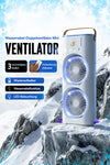 KUMTEL Wiederaufladbarer Kühlventilator mit Wassernebel